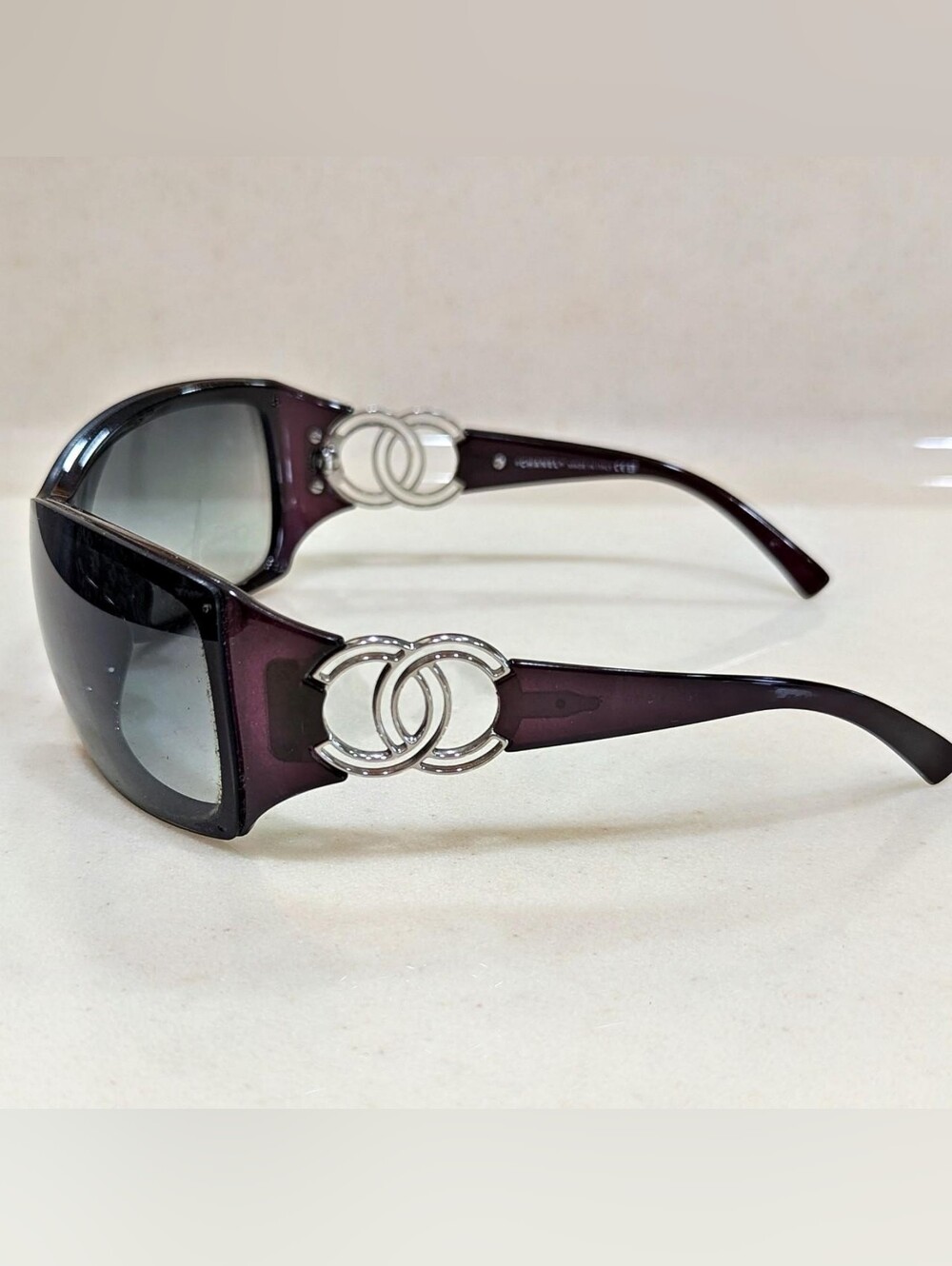 Authentic Vintage Chanel 6020 C.914/8G 120 Shield Sunglasses